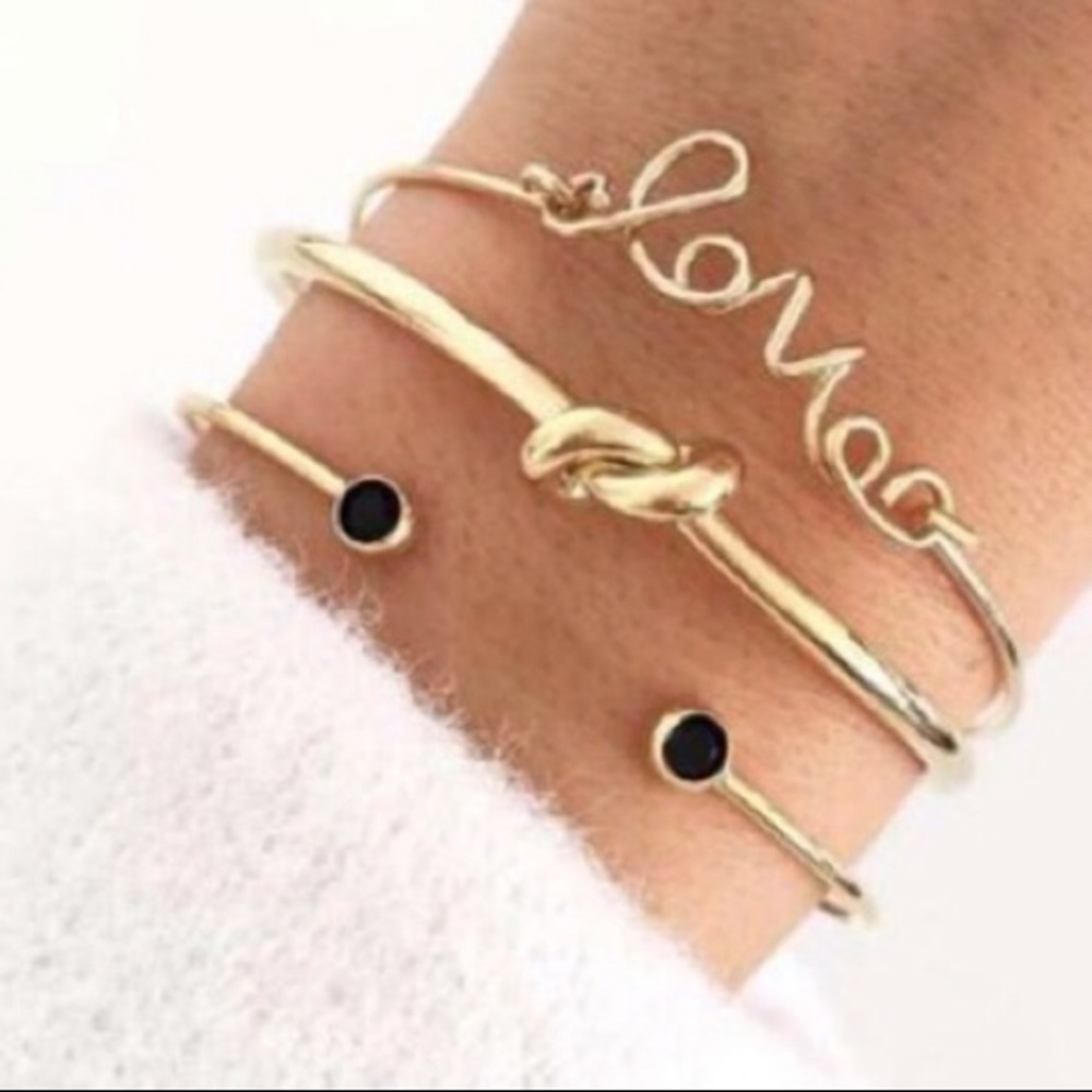 Love & Infinity bracelet set of 3